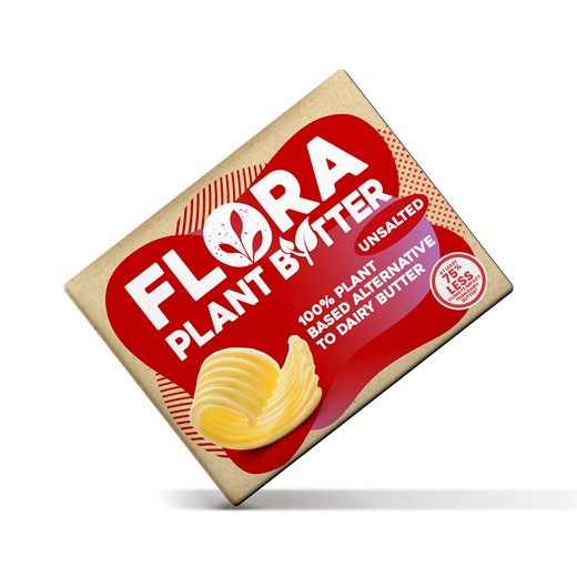 Flora Plant, unsalted, 250g, block packaging