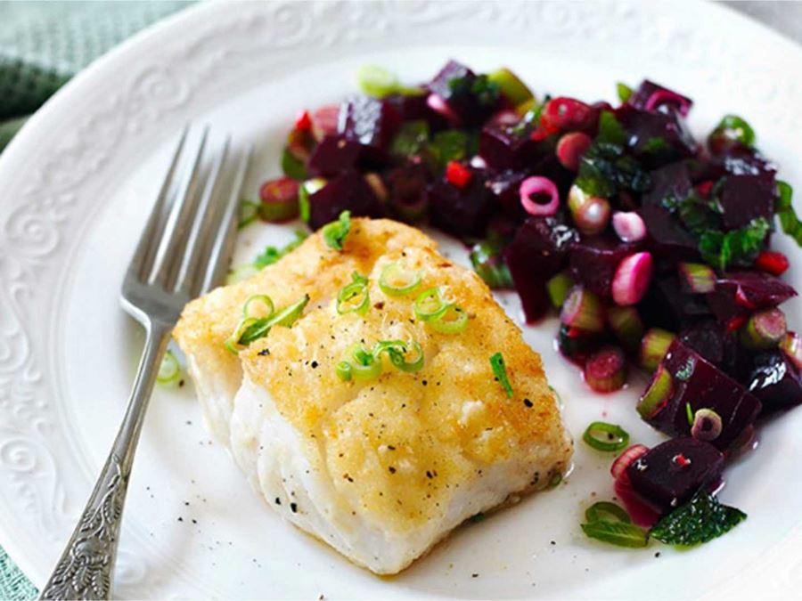 recipe image Fischfilets mit Randen-Salsa