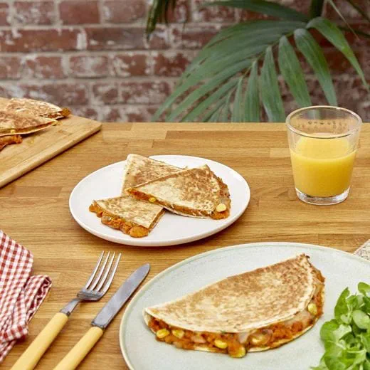 recipe image Sweet potato and Sweetcorn Quesadillas