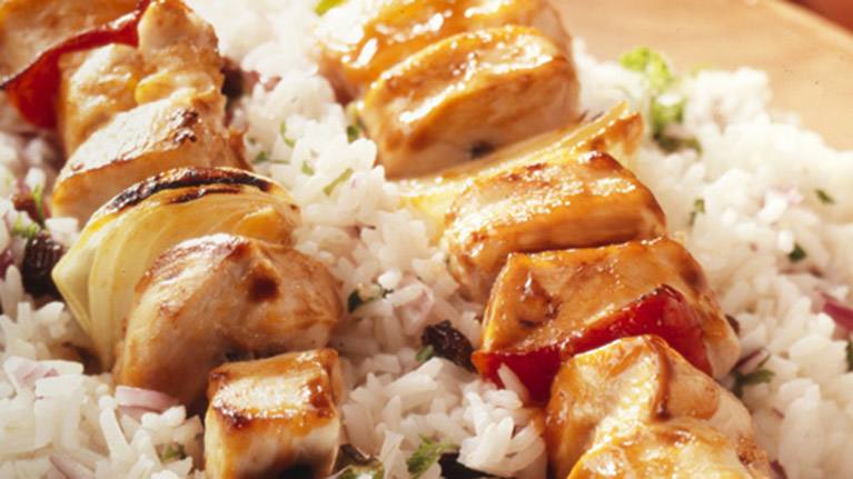 recipe image Chicken Kebab on Jewelled Rice