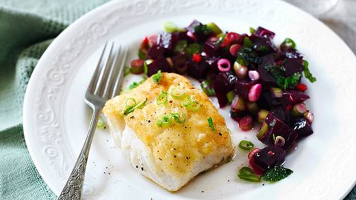 recipe image Fresh Fish with Colourful Beetroot Salsa