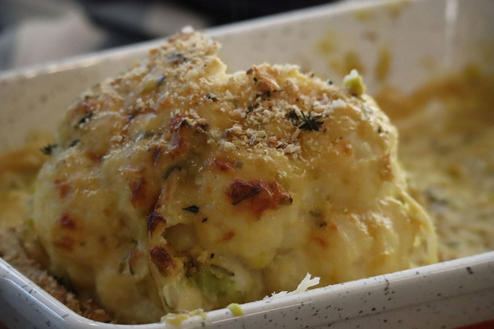 recipe image Whole Cauliflower Cheese Bake