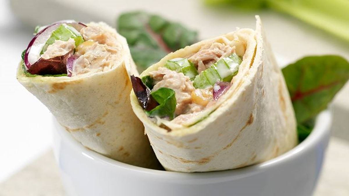 Tuna, Celery and Mayo Wrap Flora