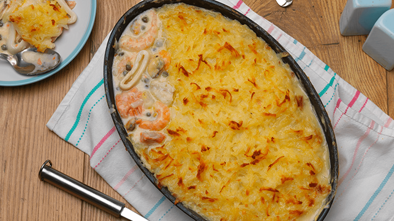 recipe image Dairy Free Rosti Topped Fish Pie