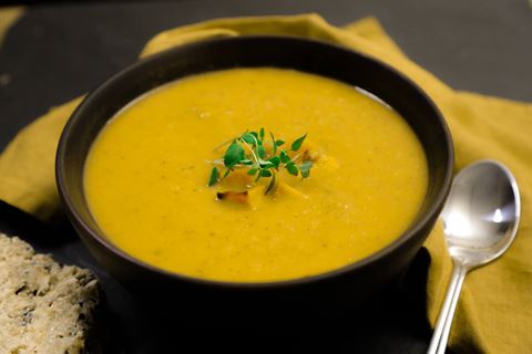 recipe image Butternut Squash & Spinach Soup