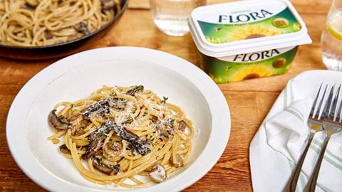 recipe image Mushroom Carbonara