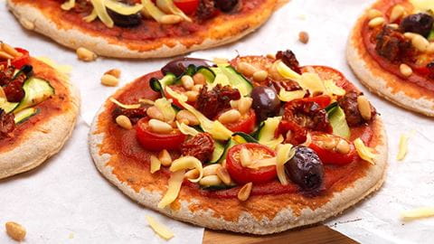 recipe image Vegan Roast Vegetable Pizza