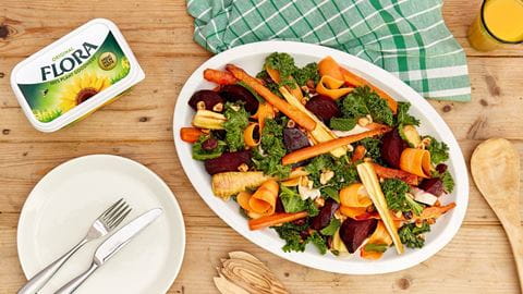 recipe image Roasted Roots Winter Salad