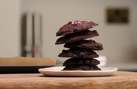 recipe image The Best Double Chocolate Salted Cookies