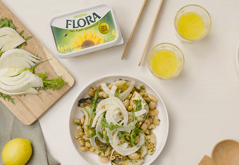 recipe image Charred Fennel and Butter Bean Salad