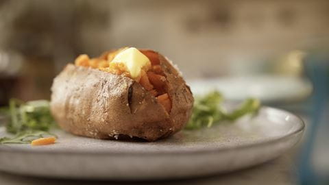recipe image Smokey Stuffed Sweet Potatoes