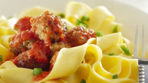 recipe image Pappardelle with Meatballs
