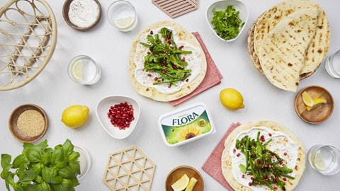 recipe image Charred Broccoli Flatbreads