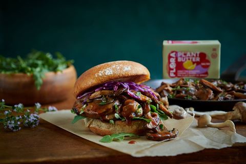 recipe image Pulled Mushrooms with Bourbon Molasses Barbecue Sauce