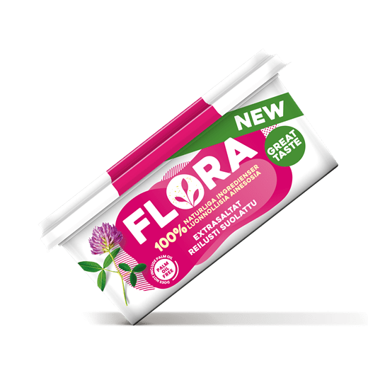 uusi herkullinen Flora maku