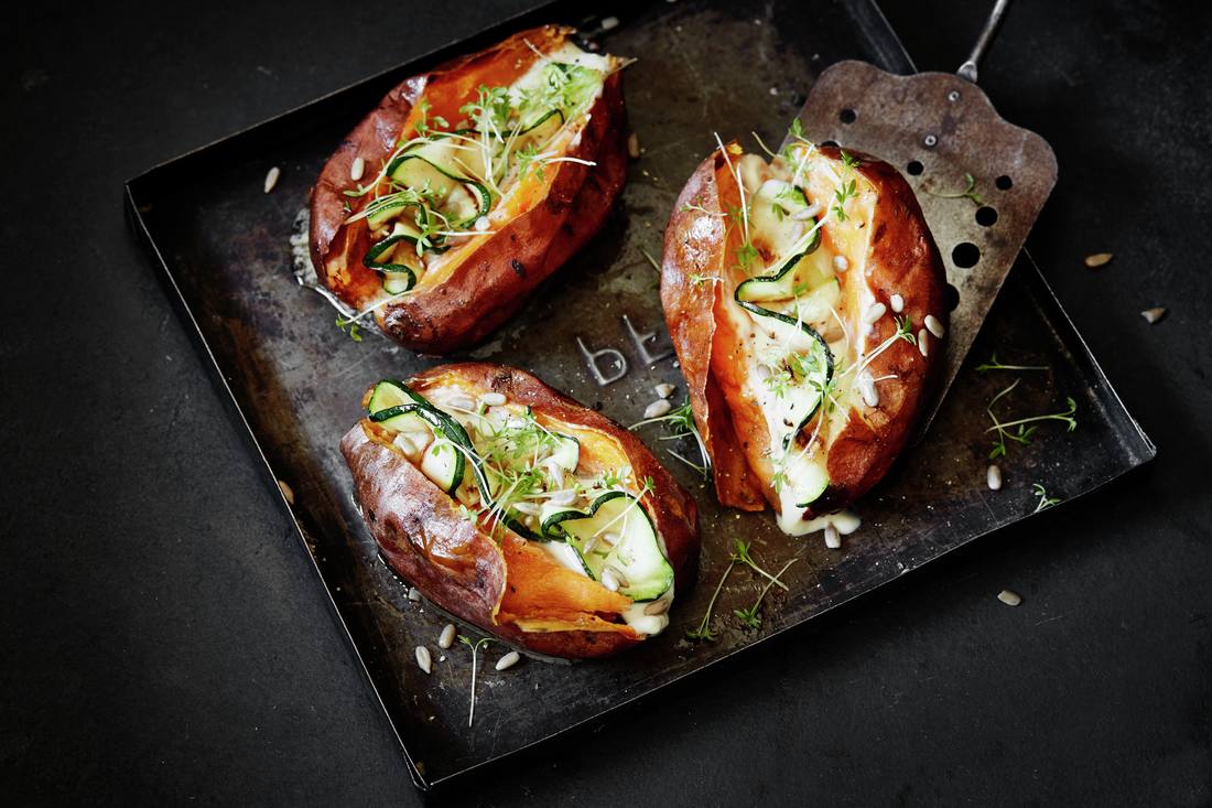 recipe image Gepofte aardappel met Flora Plant