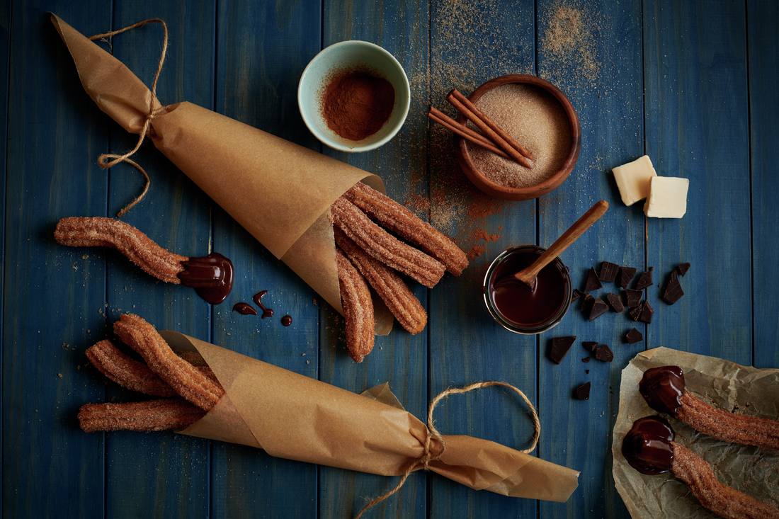 recipe image Vegan churros met chocoladesaus