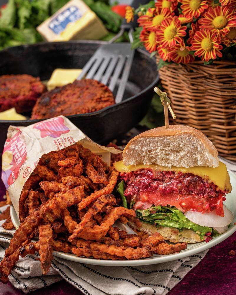 recipe image Vegan Bieten Cheeseburger
