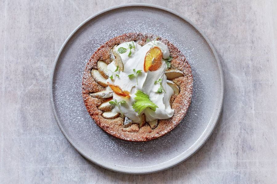 recipe image Vegan appeltaart met room